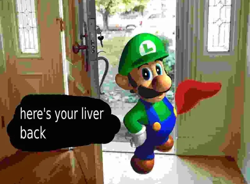The famous your liver hand it over quote