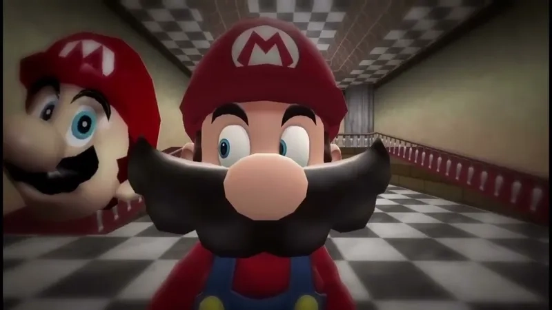 A threatening mario steals your liver meme