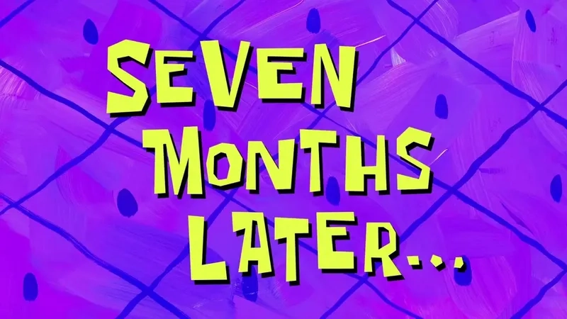 A custom-made Spongebob time card meme