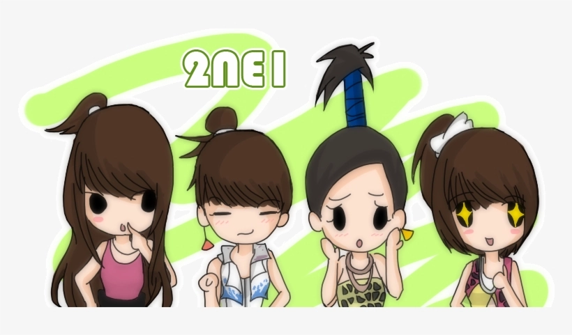 2NE1 chibi fanart sparks creative excitement