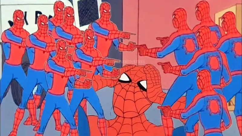 Behind the scenes of the spiderman meme no way home