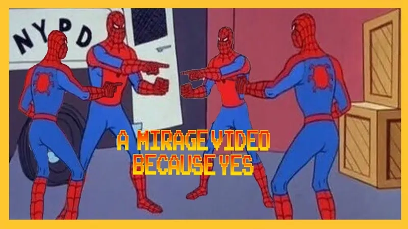 A blank template for the three spiderman meme