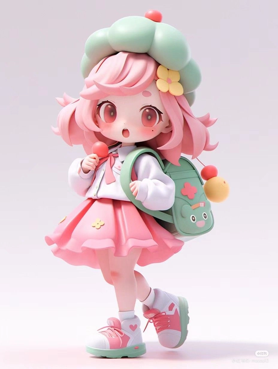 3D chibi model perfect for every design