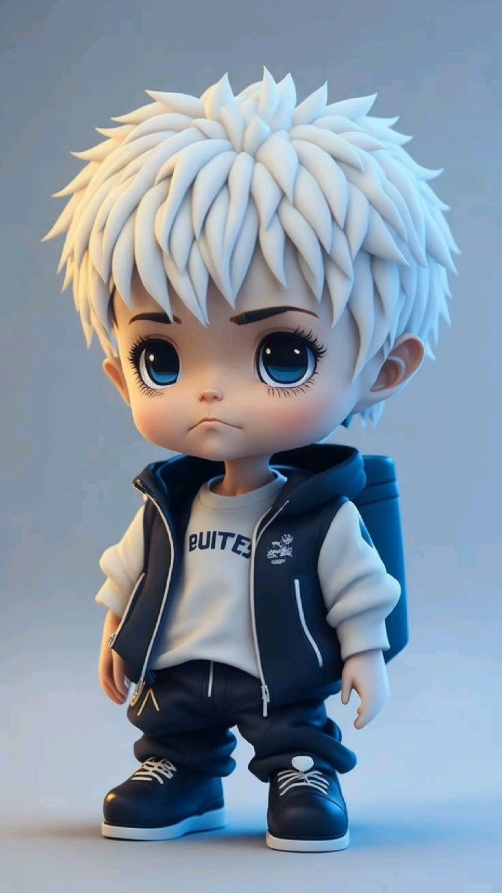 3D chibi Blender shining with smooth style