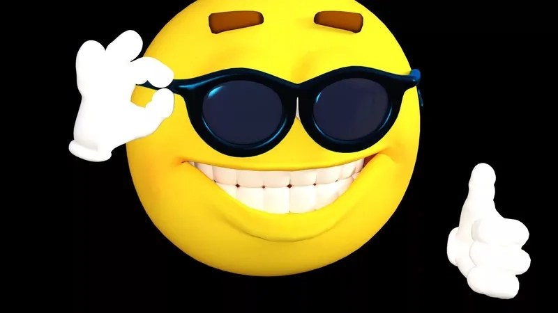 A classic cursed 3d emoji meme