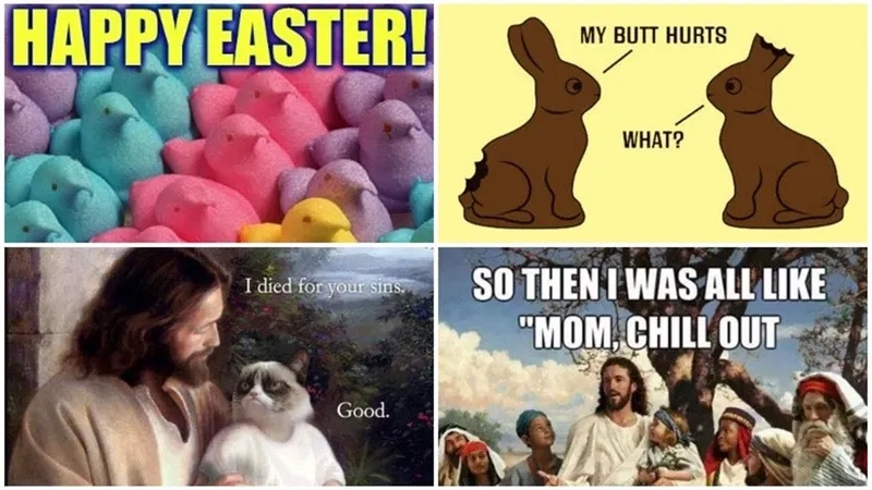 Sharing a happy 420 easter meme with friends