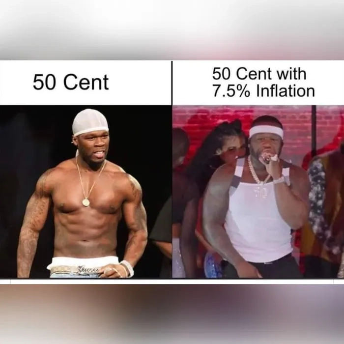 An amusing compilation of the fat 50 Cent meme instances.