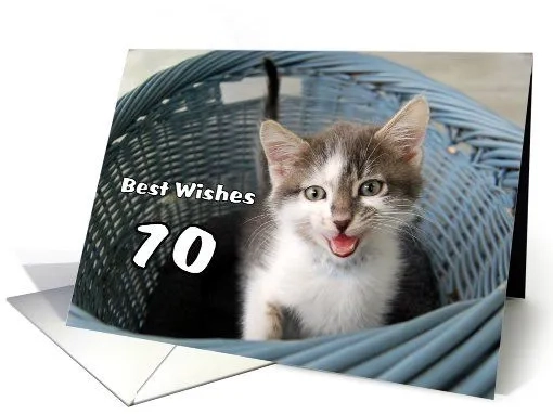 A classic happy 70th birthday meme for anyone