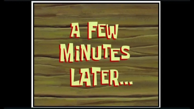 A hilarious Spongebob a few moments later meme