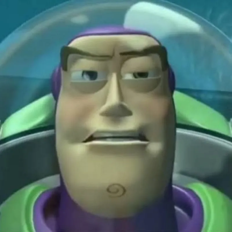 The classic Buzz Lightyear aisle meme from Toy Story