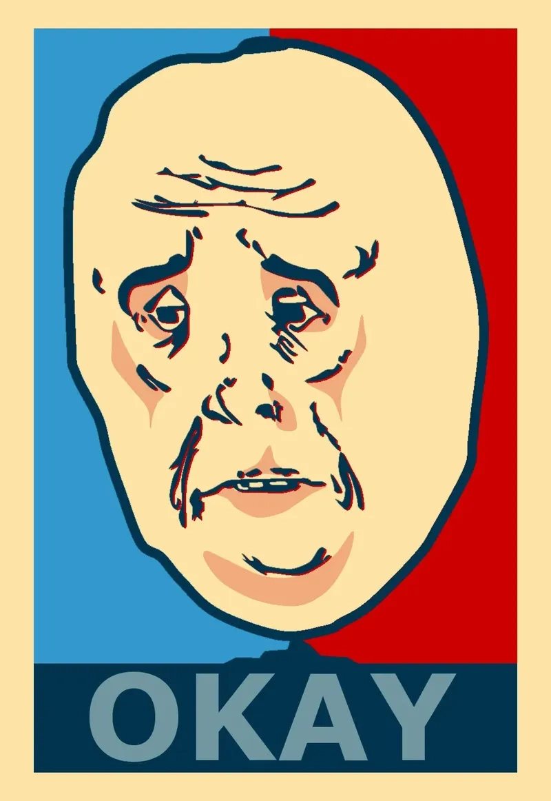 The heartbreaking crying thumbs up meme