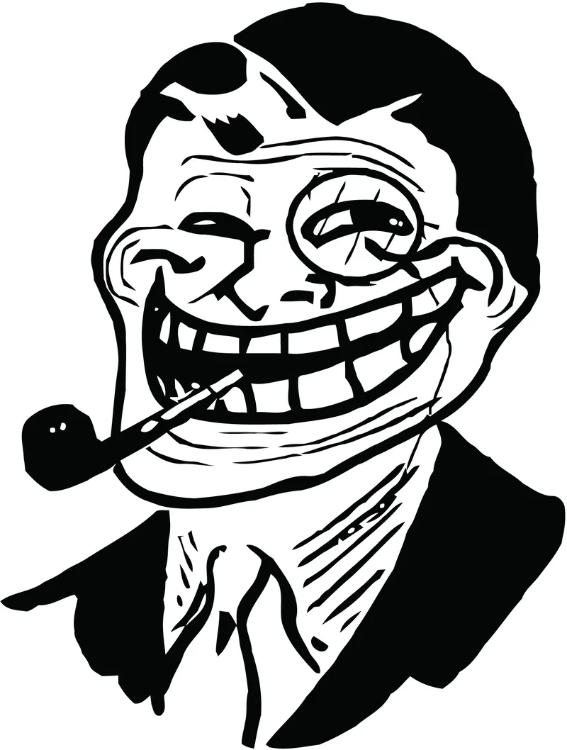 The original troll face meme