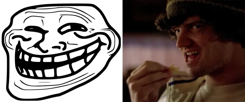 A blank troll face template to use