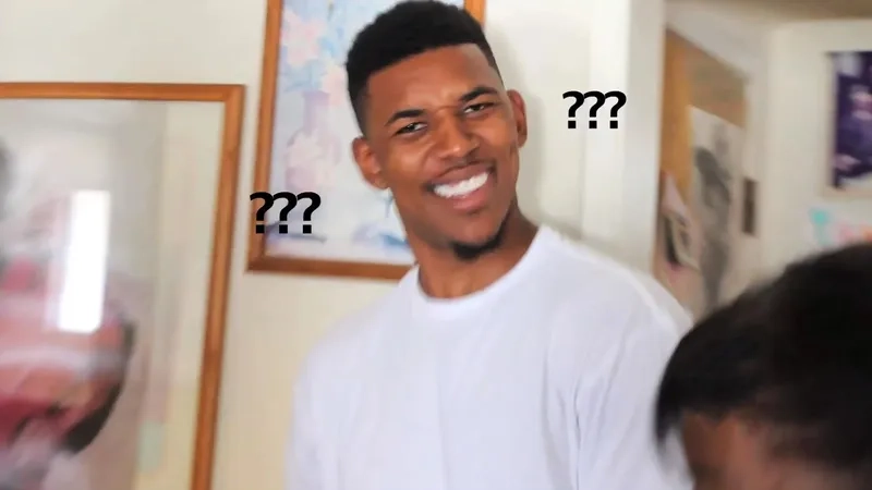 The iconic Mr Krabs confused meme in action