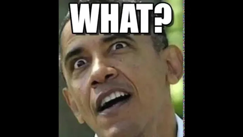 A high-quality 'a what' meme template