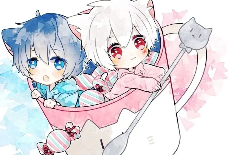 Adorable anime images feature a trendy anime girl with headphones