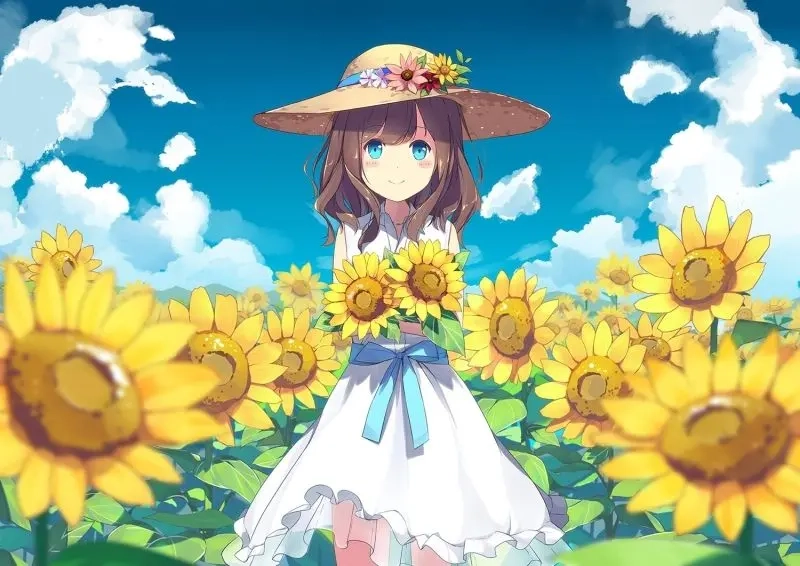 Stand out using adorable anime images as an anime girl icon