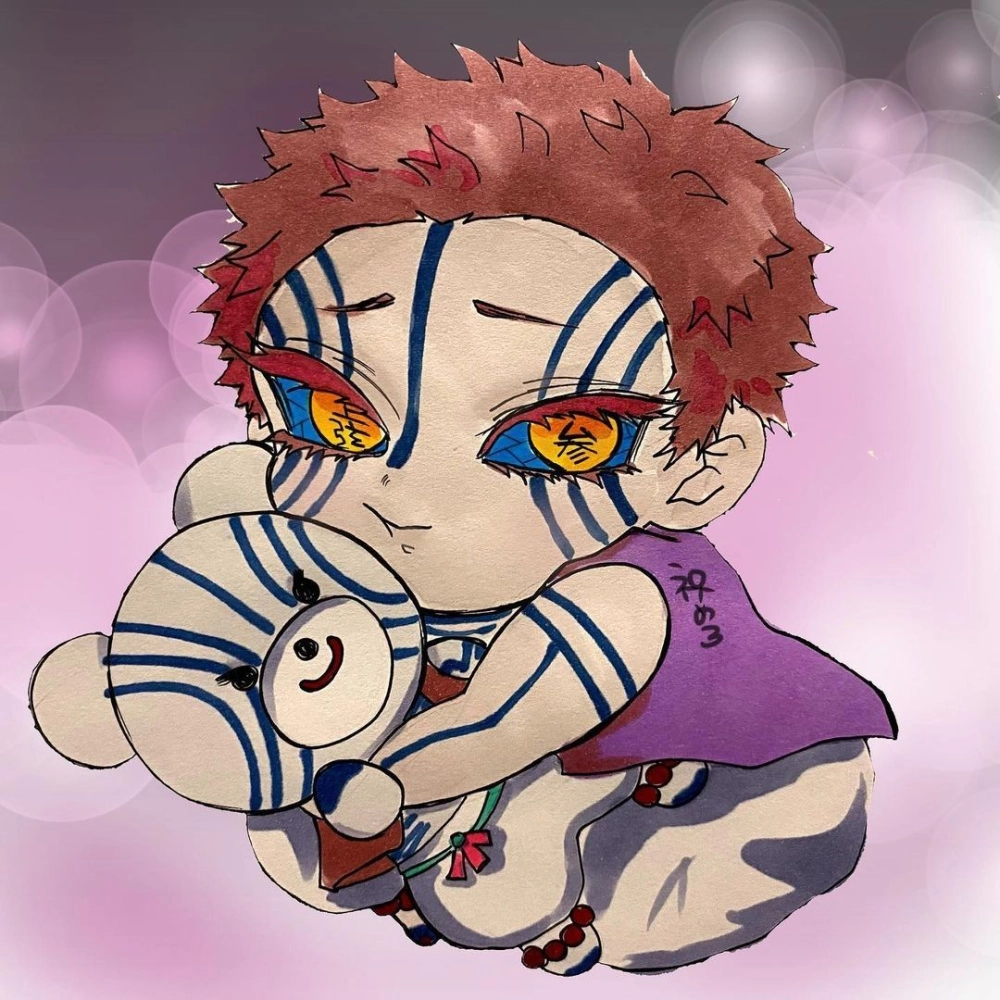 Akaza fanart creative and unique