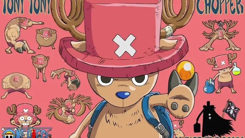 Tony Tony Chopper drawing highlights his sweet charm
