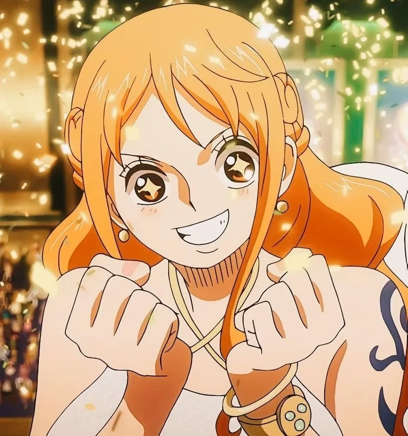 Nami tattoo shows iconic design in vibrant colors