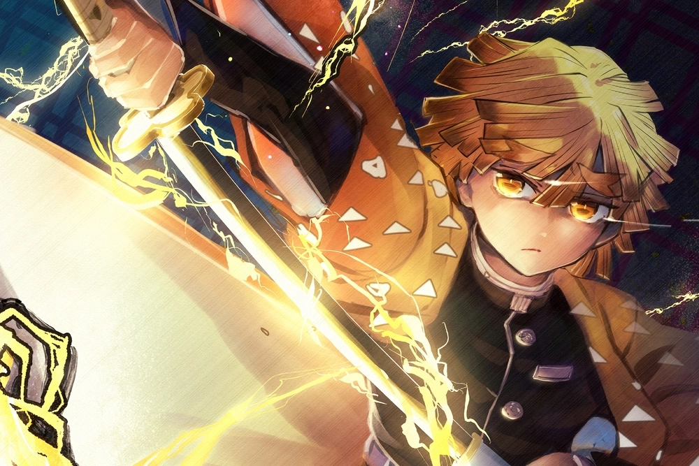 Feel the power of Zenitsu thunder breathing skill