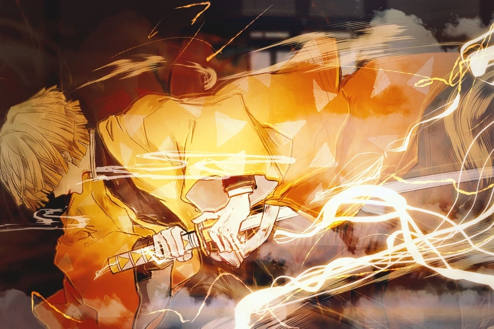 Master the moves with Zenitsu sword skills