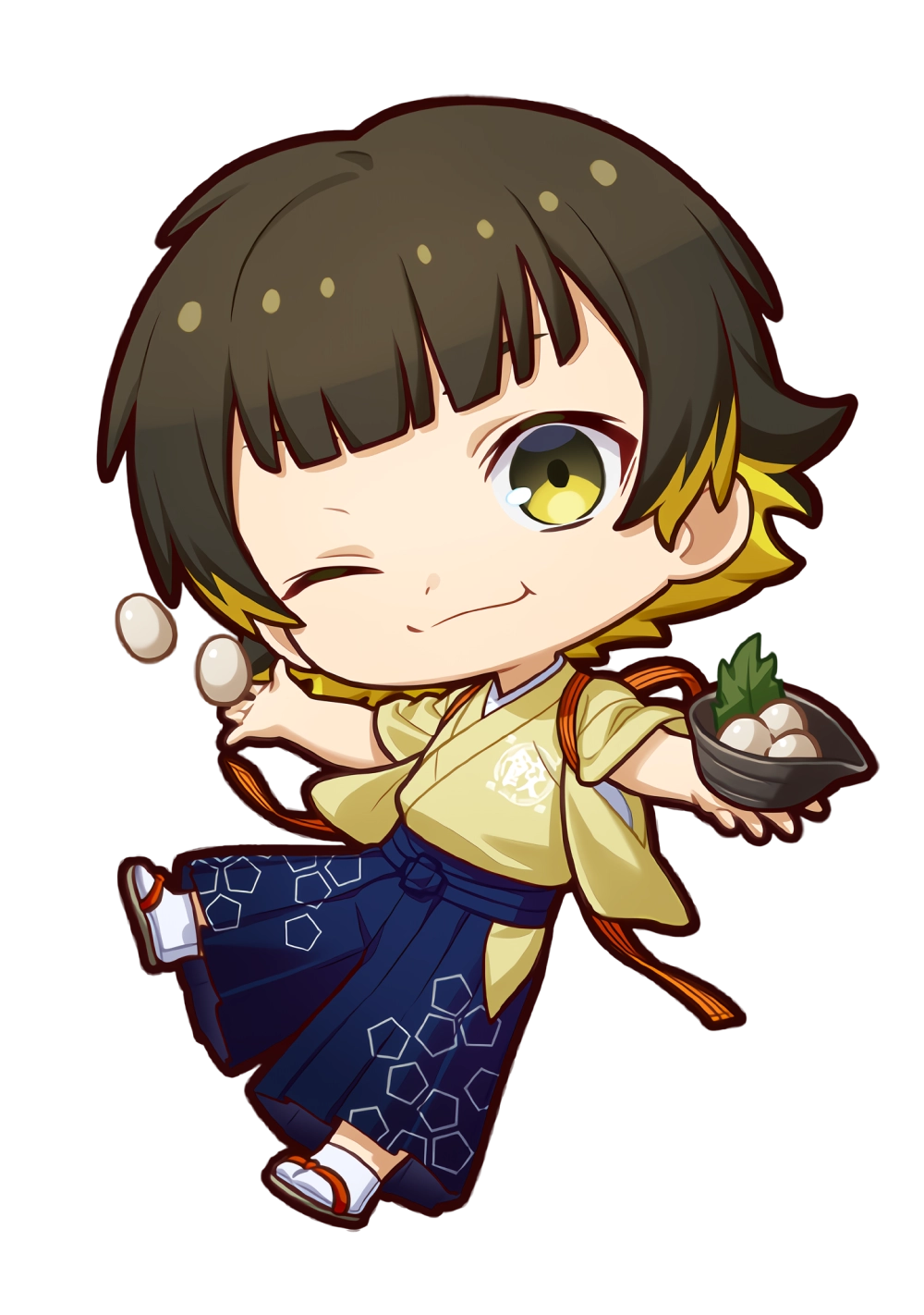 Chibi Bachira full of lively spirit