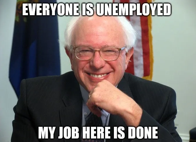 Close-up on the famous Bernie Sanders mittens meme