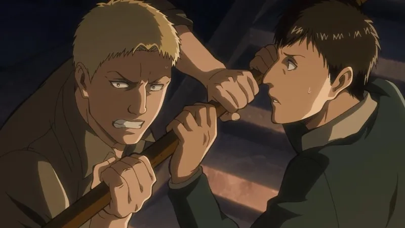 Relive epic Bertholdt Hoover scenes from attackontitan