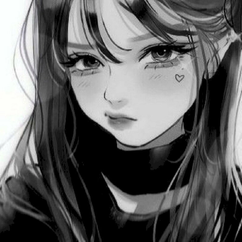 Feel sad black and white anime images today