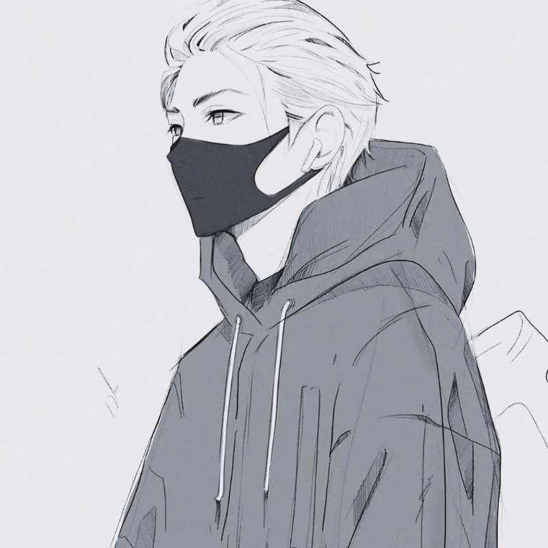 Cute black and white anime images to explore