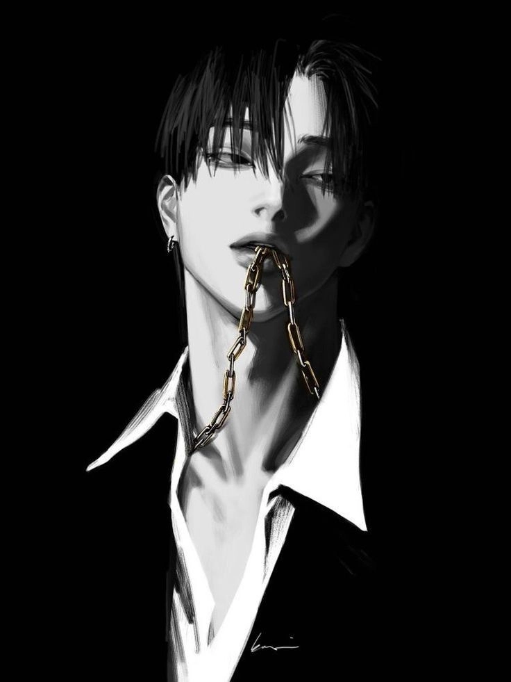 Stunning black and white anime images art