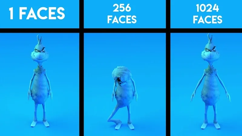 The grinch having knee surgery in a mobile game ad