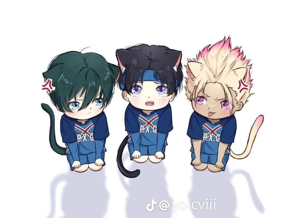 Blue Lock chibi figures detailed style