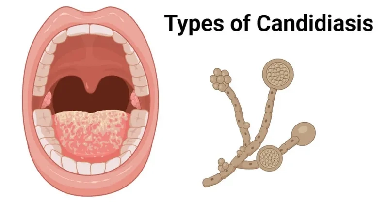 A patient discussing common candidiasis symptoms with a doctor