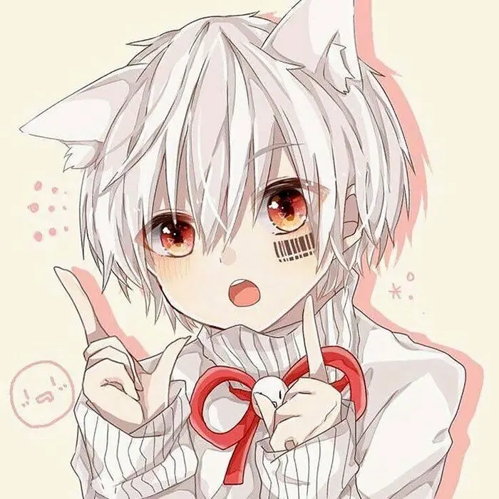 Enjoy neko anime aesthetic in soft pastel tones