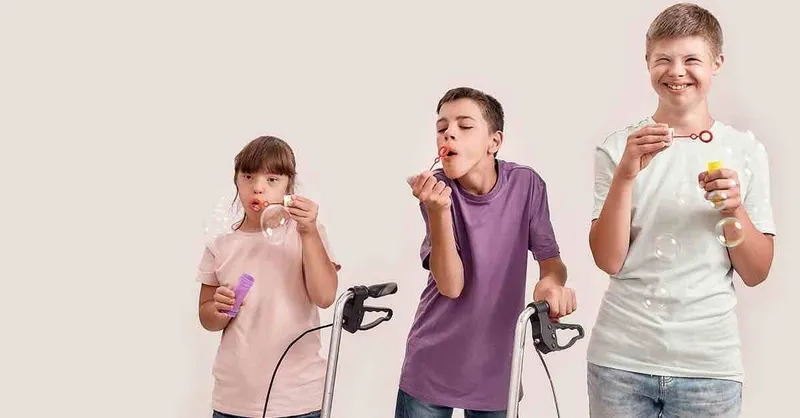 Physical therapy session for a child with CP