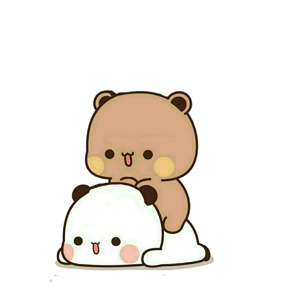 Bear kawaii chibi cartoon cute panda feels lively