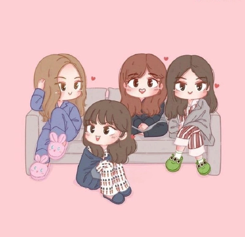 Blackpink chibi photos show playful tiny poses