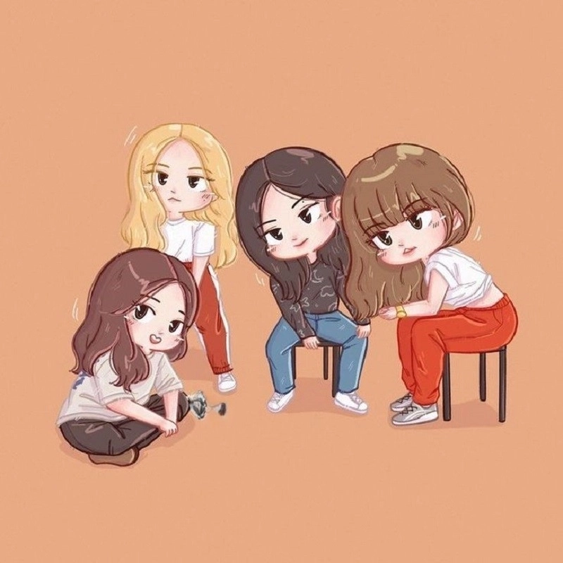 Blackpink chibi pictures spread joy and style