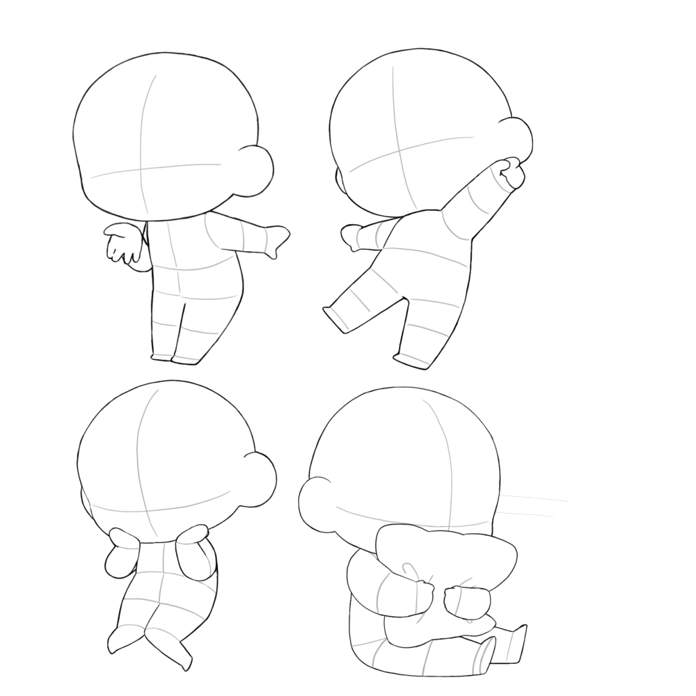 Easy chibi drawing for quick practice