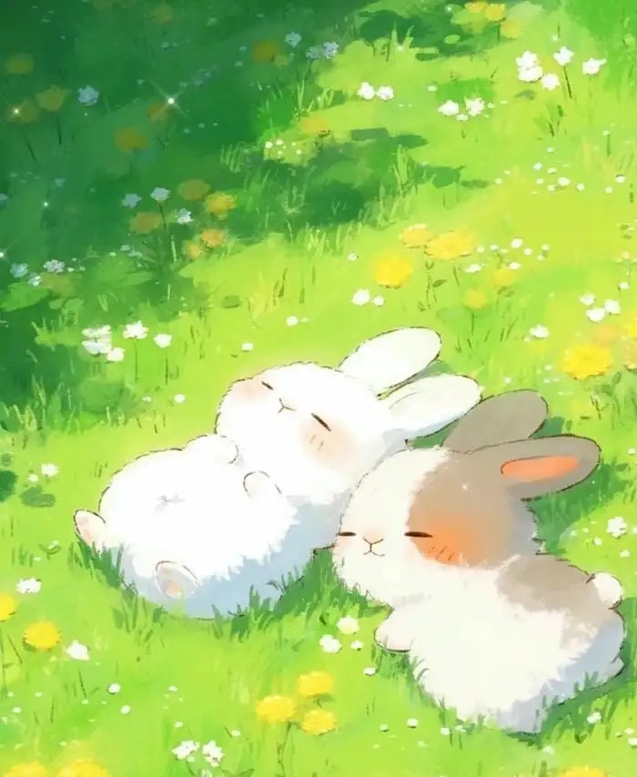 Chibi bunny wallpaper brightens every cute screen