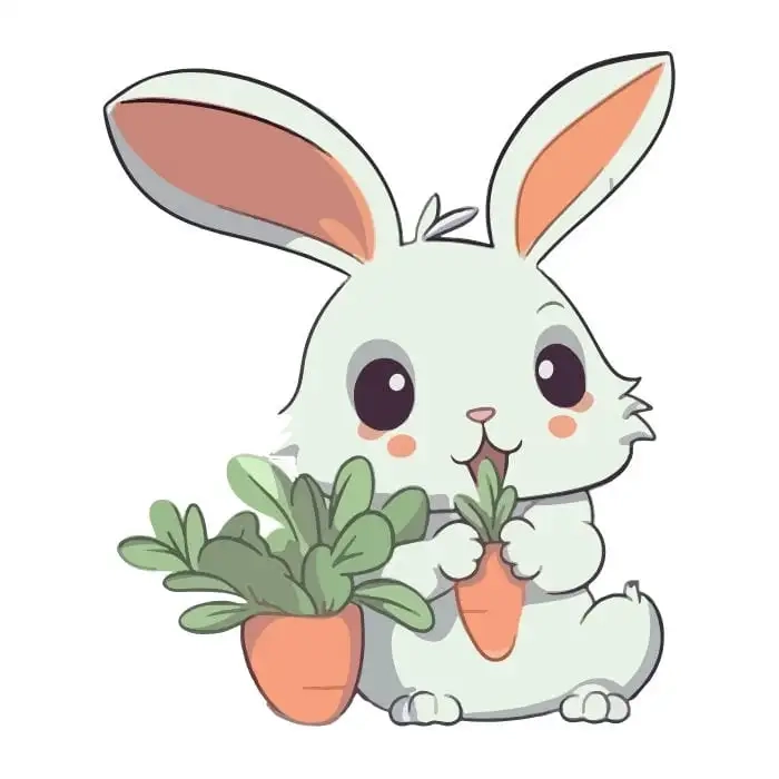 Chibi bunny pfp sweet icon for profile style