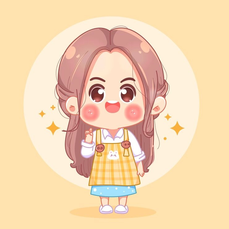 Chibi cartoon characters lively and adorable