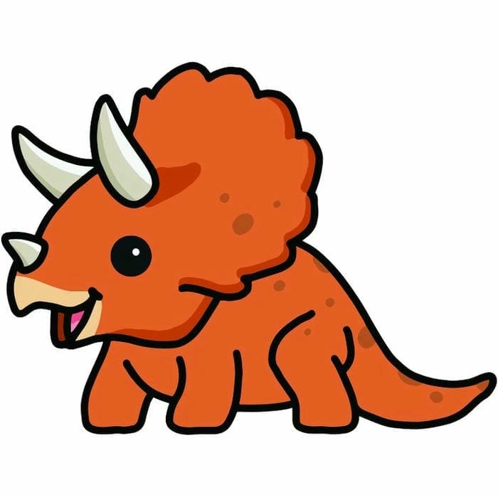 Chibi dinosaur wallpaper bright with happiness