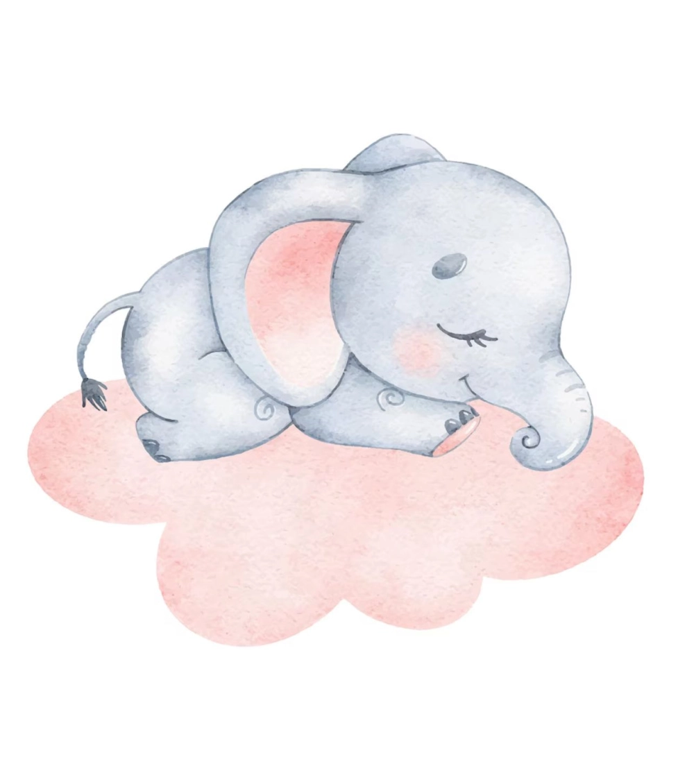Chibi elephant sticker showing playful style