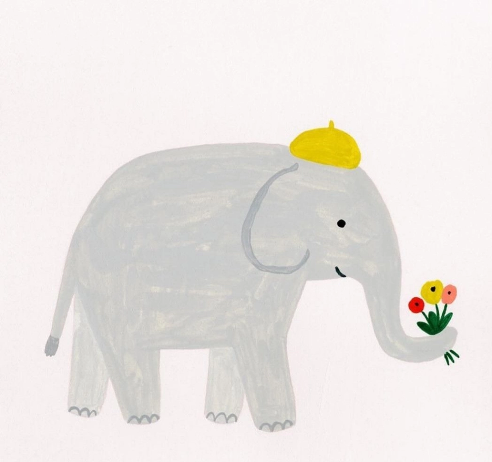 Chibi elephant art blending cuteness and beauty