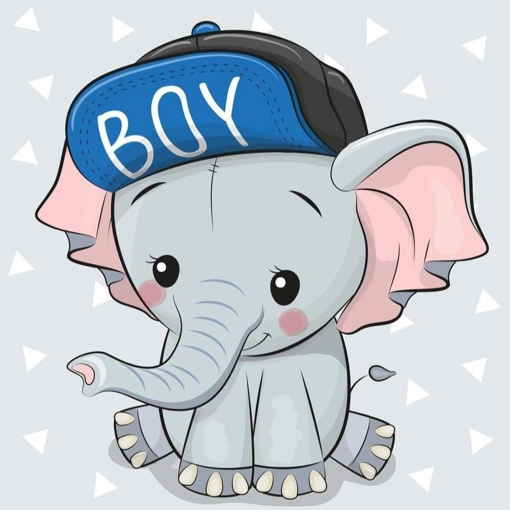 Chibi elephant t shirt glowing with fun vibes