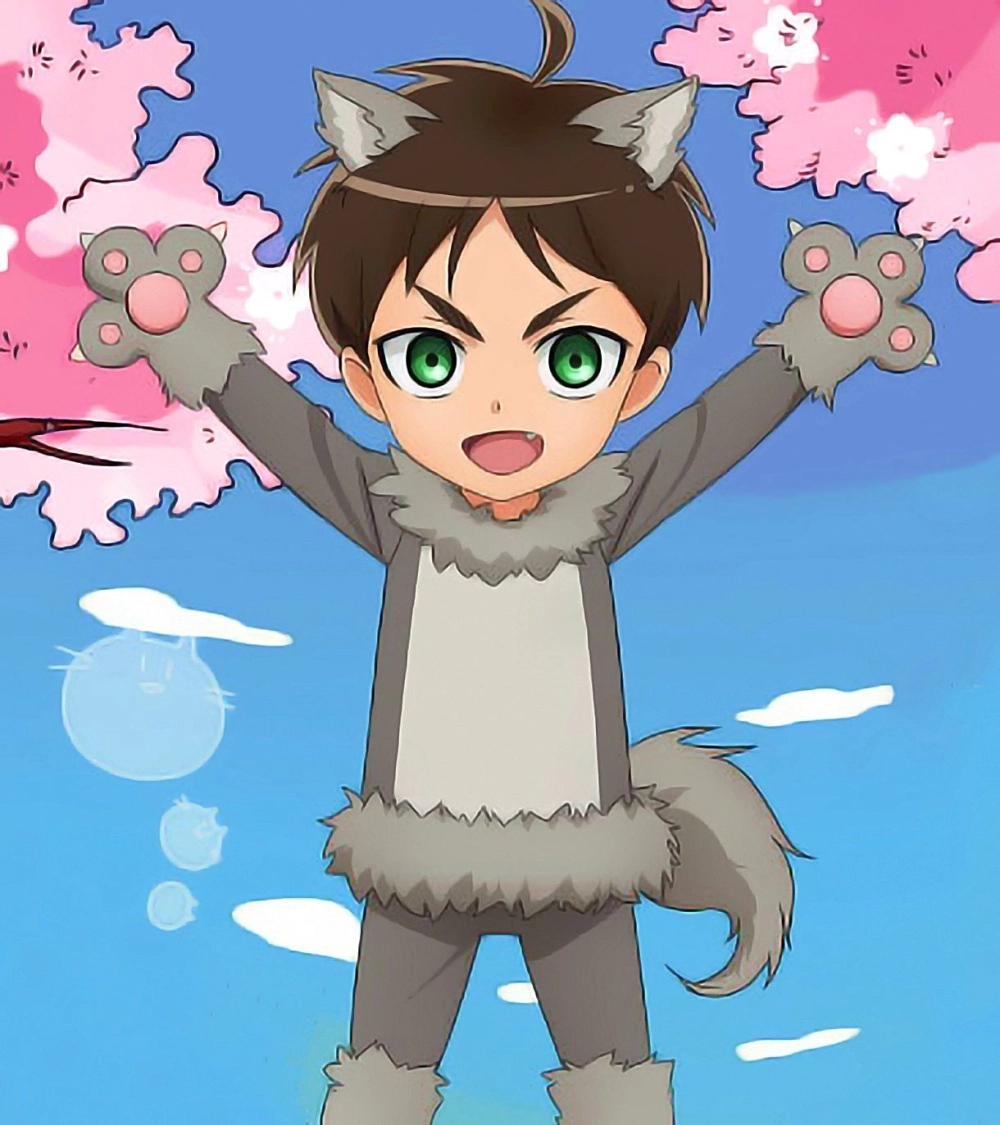 Eren Yeager chibi small yet powerful