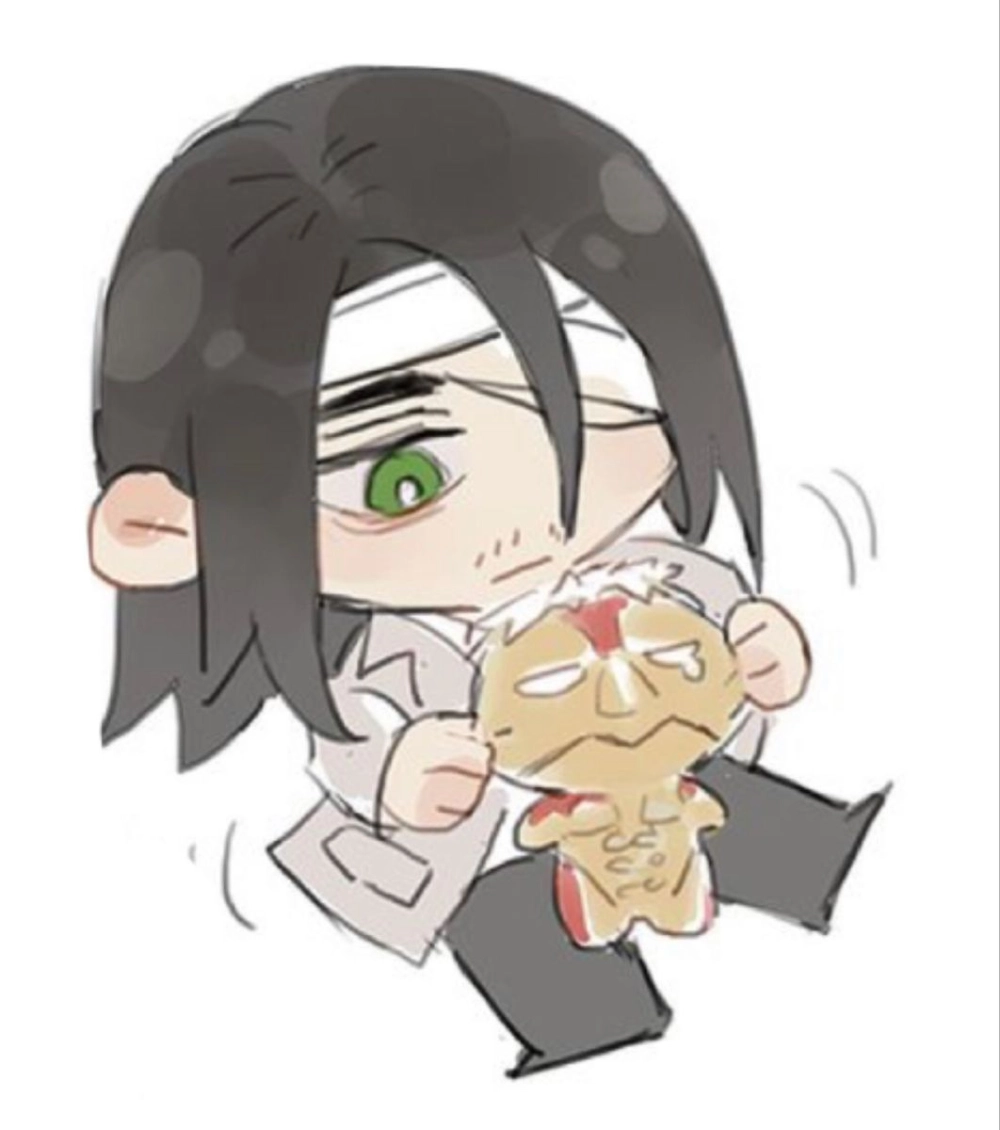 Eren chibi art colorful and striking